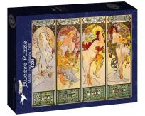 Opakowanie Puzzle 1000 Cztery sezony, Alfons Mucha