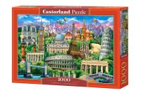 Opakowanie Puzzle 1000 Famous Landmarks CASTOR
