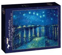 Opakowanie Puzzle 1000 Gwiaździsta noc nad Ronem, Van Gogh