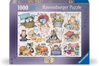 Opakowanie Puzzle 1000 Kalendarz Szalonych Kotów