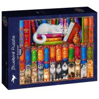 Opakowanie Puzzle 1000 Kocia biblioteka