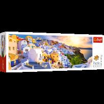 Opakowanie Puzzle 1000 Panorama Zachód słońca na Santorini