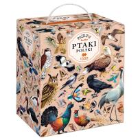 Okładka książki Puzzle 1000 Puzzlove Ptaki Polski CzuCzu