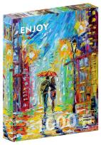 Opakowanie Puzzle 1000 Spacer w deszczu