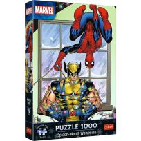 Opakowanie Puzzle 1000 Spider-Man&Wolverine: Święta TREFL
