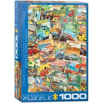 Opakowanie Puzzle 1000 Vintage Travel Collage 6000-5628