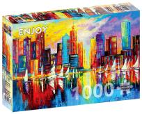 Opakowanie Puzzle 1000 Wieczór w Nowym Jorku/USA