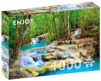 Opakowanie Puzzle 1000 Wodospady Erawan, Tajlandia