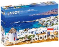 Opakowanie Puzzle 1000 Wyspa Mykonos, Grecja