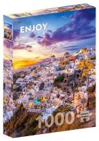 Opakowanie Puzzle 1000 Zachód słońca w Santorini/Grecja
