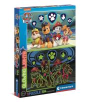 Opakowanie Puzzle 104 Glowing Paw Patrol