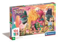 Opakowanie Puzzle 104 Super Kolor Trolls 3