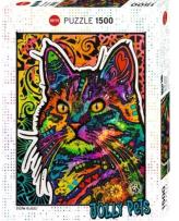 Opakowanie Puzzle 1500 Jolly Pets, Kolorowy kot, Dean Russo
