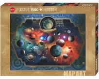 Opakowanie Puzzle 1500 Kosmos, Andre Sanchez (Puzzle+plakat)