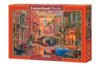 Opakowanie Puzzle 1500 Romantyczny wieczór w Wenecji CASTOR