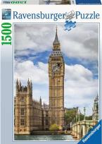 Opakowanie Puzzle 1500 Zabawny kot na zegarze Big Ben