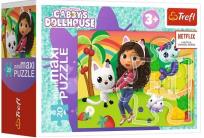 Opakowanie Puzzle 20 miniMaxi Kolorowy dzień Gabby 3 TREFL