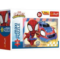 Opakowanie Puzzle 20 miniMaxi-Niesamowity Spidey 3 TREFL