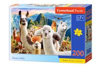 Opakowanie Puzzle 200 Llamas Selfie CASTOR