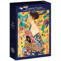 Opakowanie Puzzle 2000 Kobieta z wachlarzem, Gustav Klimt