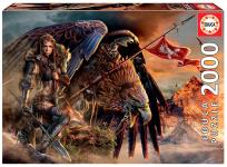 Opakowanie Puzzle 2000 Wojowniczka i orzeł G3