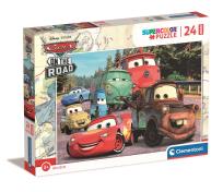 Opakowanie Puzzle 24 Maxi Super Kolor Cars on the road