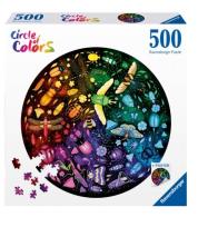 Opakowanie Puzzle 2D 500 Paleta kolorów. Insekty