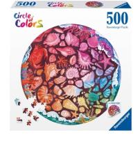 Opakowanie Puzzle 2D 500 Paleta kolorów. Muszle