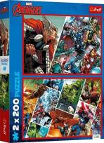 Opakowanie Puzzle 2x200 Obrońcy Świata Disney Marvel The Avengers 13318