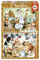 Opakowanie Puzzle 2x48 Leśne opowieści