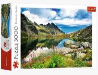 Okładka książki Puzzle 3000 Jezioro w górach TREFL
