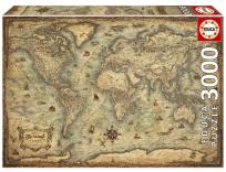 Opakowanie Puzzle 3000 Mapa świata