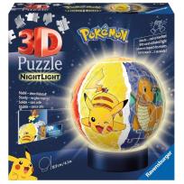 Opakowanie Puzzle 3D 72 Świecąca kula Pokemon