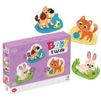 Opakowanie Puzzle 3w1 Zwierzaki