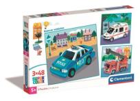 Opakowanie Puzzle 3x48 Super Kolor Rescue vehicles