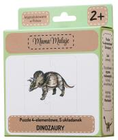 Opakowanie Puzzle 4-elementowe Dinozaury