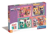 Opakowanie Puzzle 4w1 Super Kolor SuperKitties