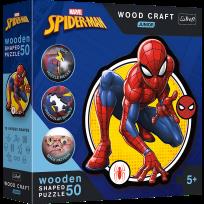 Opakowanie Puzzle 50 drewniane Wood Craft Junior Moc Spidermana 20204