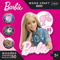 Opakowanie Puzzle 50 drewniane Wood Craft Junior Piękna Barbie 20201