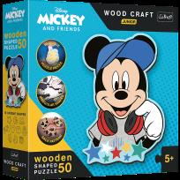 Opakowanie Puzzle 50 drewniane Wood Craft Junior W świecie Mickey 20199