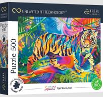 Opakowanie Puzzle 500 Color Splash: Tiger Encounter TREFL