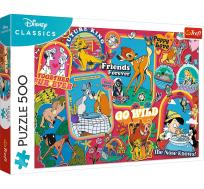 Opakowanie Puzzle 500 Disney: Na przestrzeni lat TREFL