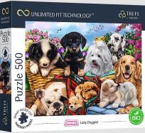 Opakowanie Puzzle 500 Lazy Doggies TREFL