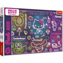 Opakowanie Puzzle 500 Neon Hello Kitty TREFL