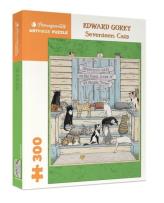 Opakowanie Puzzle 500 Siedemnaście kotów, Edward Gorey