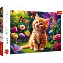 Opakowanie Puzzle 500 Uroczy kotek TREFL