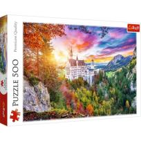 Opakowanie Puzzle 500 Widok na zamek Neuschwanstein Niemcy 37427