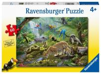 Opakowanie Puzzle 60 Zwierzęta z lasu tropikalnego