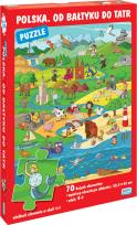 Okładka książki Puzzle 70 elementów. Polska. Od Bałtyku do Tatr