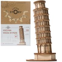 Opakowanie Puzzle Drewniane 3D Krzywa Wieża w Pizie
